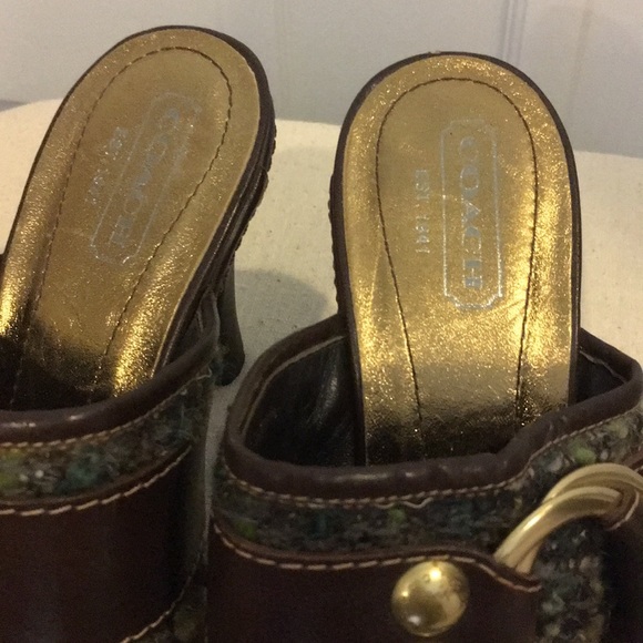 Coach tweedy fun but classy mule, size 7.5 - Picture 7 of 8